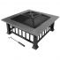 TOUGH MASTER Prime Fire Pit BBQ Outdoor Garden Heater 32” / 81cm square steel for floor or table top