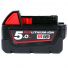 Milwaukee M18B5 18V M18 5.0Ah Fuel Red Lithium-Ion Battery