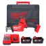Milwaukee M18FHZ 18V Fuel Hackzall Reciprocating Saw With 2 x 5.0Ah Batteries,  M12-18C Charger & Carry Case