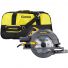 TOUGH MASTER® Circular Saw 1400 W 220-240V 185mm with Parallel Guide, Vacuum Cleaner Adaptor & Tool Bag