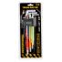 TOUGH MASTER® Hex Key Set Metric Ball End Allen Key Wrenches Long Arm Multi-Coloured with 1.5-10mm Hex Keys - 9 Pieces (TM-HKS9M)