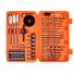 WellCut WC-SDB56 Screwdriver Drill Bit & 4 Piece Hole Saw Set with Storage Case with 56 Pieces
