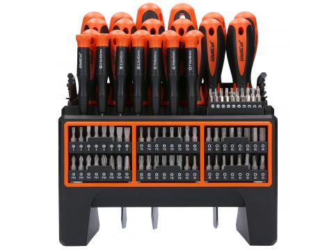 WellCut WC-SDB114S Wall-Mounted Screwdriver Set with 114 Pieces - 63011 - image